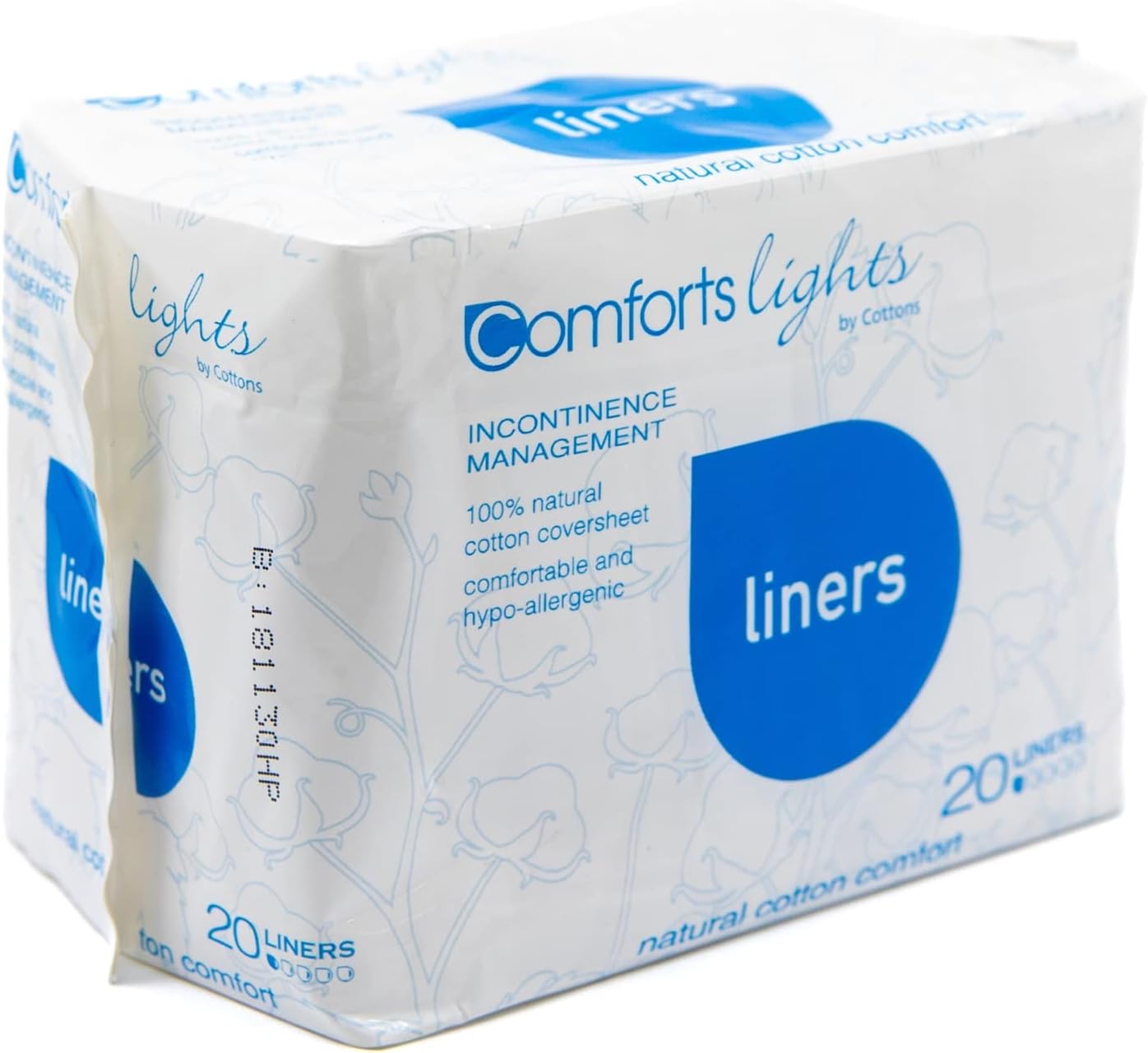 Cottons Comforts Lights Incontinence Liners for Women, Pack of 20, Light Flow : Amazon.co.uk: Health & Personal Care