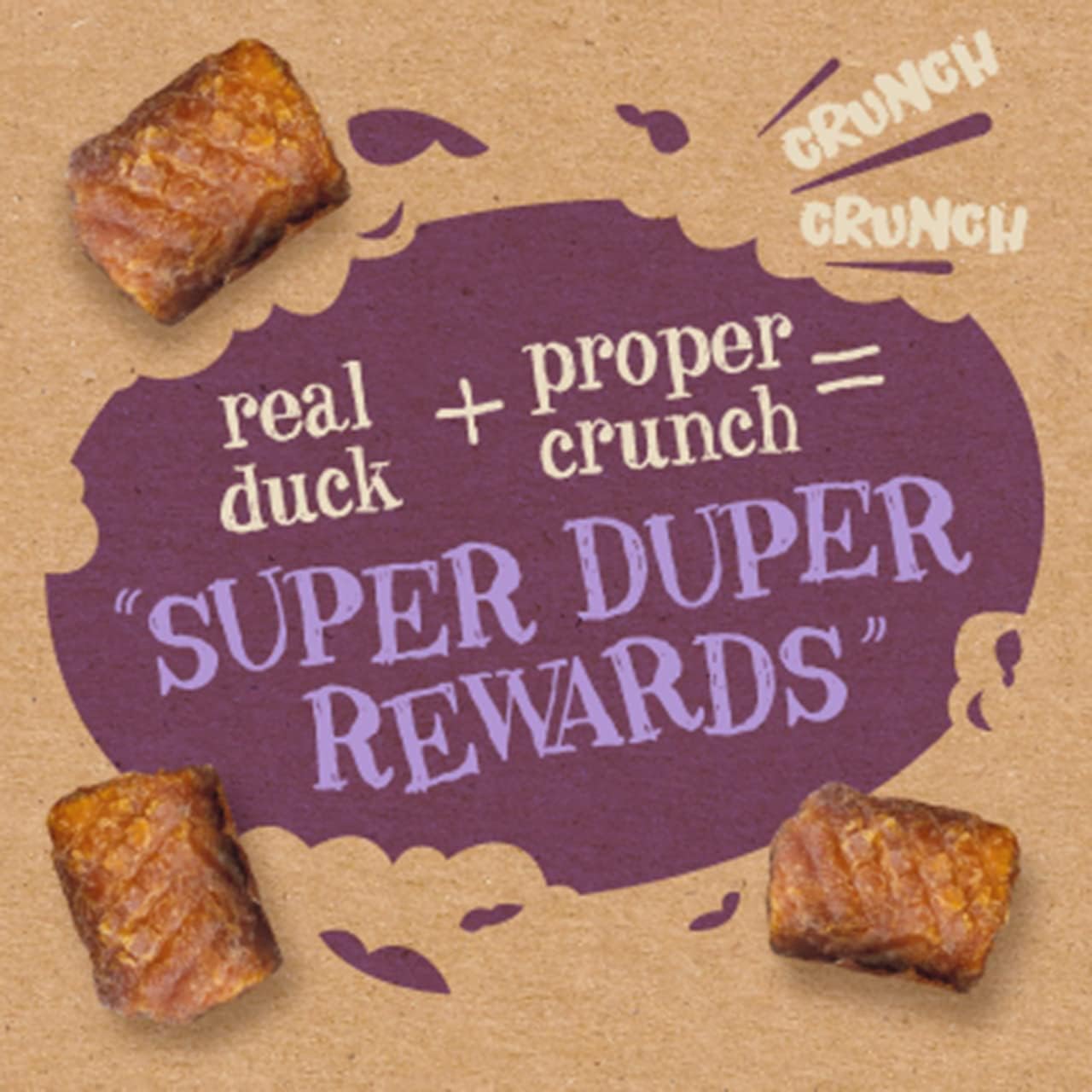 Good Boy Crunchies Mini Duck - Natural Dog Treats - Training Treats - Bulk Box - 8 x 60g : Amazon.co.uk: Pet Supplies
