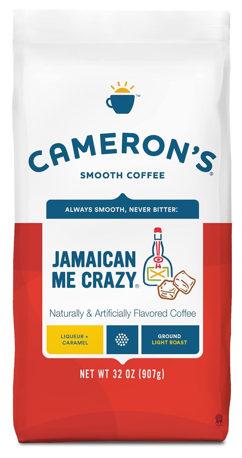 Cameron'S Coffee Roasted Ground Coffee Bag, Jamaican Me Crazy, 32 Ounce, Pack Of 1