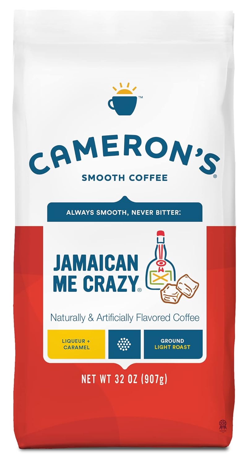 Cameron's Coffee Roasted Ground Coffee Bag, Jamaican Me Crazy, 32 Ounce, Pack of 1
