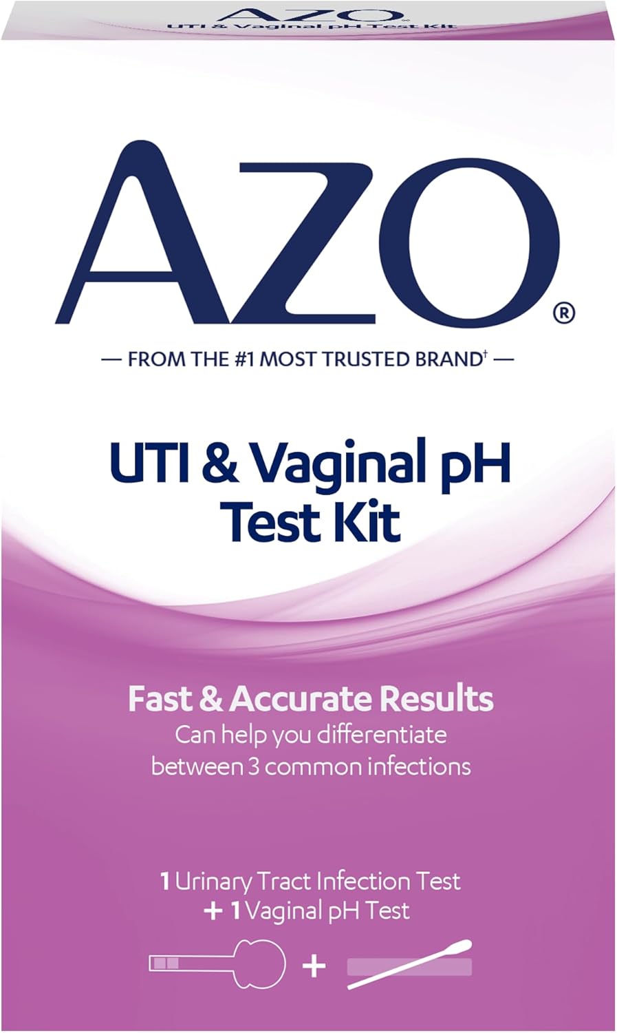 AZO Dual Protection Urinary & Vaginal Probiotic + UTI & Vaginal pH Test Kit (30 Count) : Health & Household