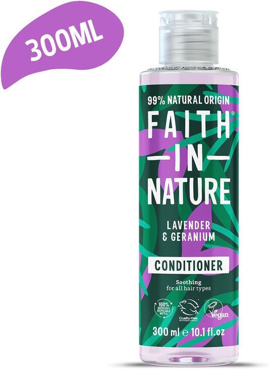 Faith In Nature 300Ml Natural Wild Rose Conditioner, Restoring, Vegan & Cruelty Free, No Sls Or Parabens, For Normal To Dry Hair (Pack Of 2)