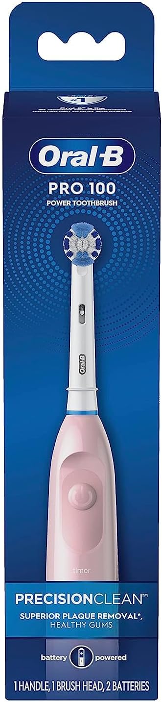 Oral-B Pro 100 Precision Clean Battery Powered Toothbrush, (1)