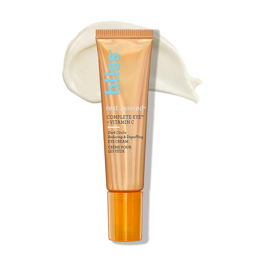 Bliss Brightening Eye Duo: Eye Do All Things Hydrating Eye Gel Depuff Rest Assured ™ Eye Cream With Vitamin C & Caffeine - 0.5 Fl Oz - Dark Circle Reducing & Depuffing Eye Cream