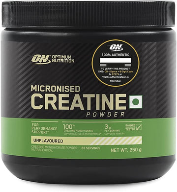 Optimum Nutrition Micronized Creatine Monohydrate Powder, Unflavored, Keto Friendly, 60 Servings (Packaging May Vary)