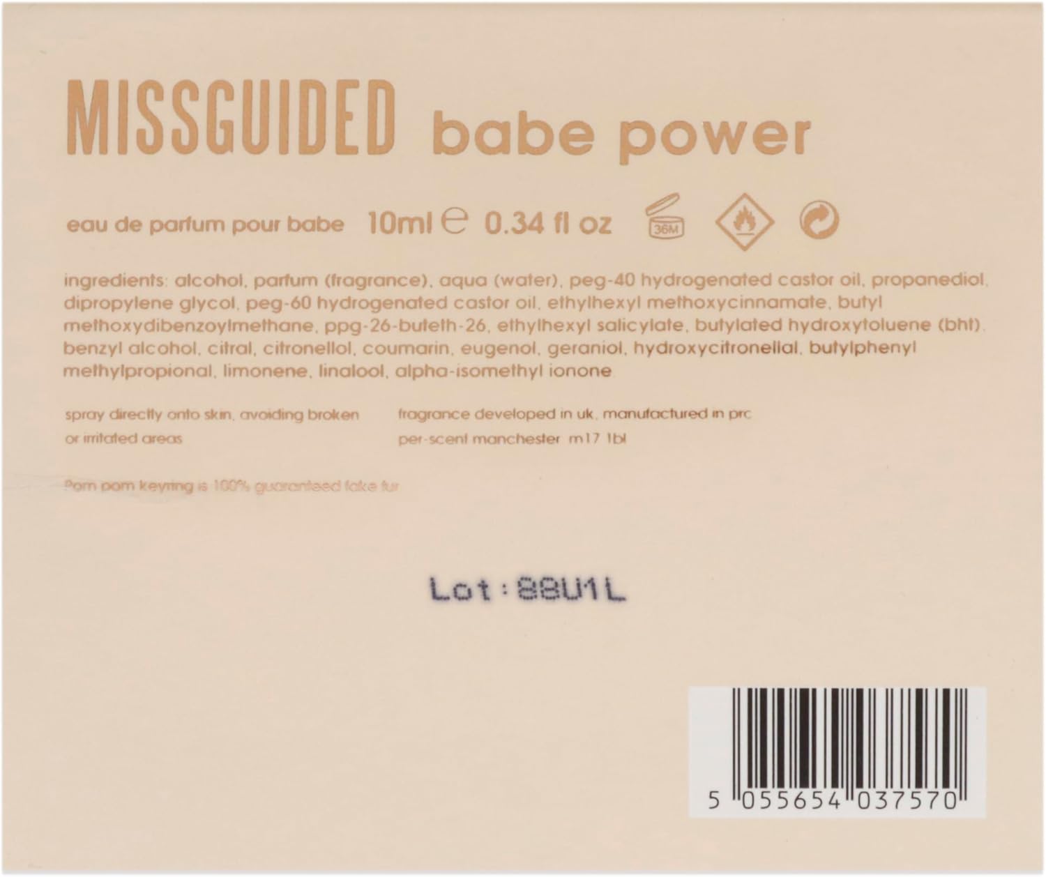 Missguided Babe Power Bauble : Amazon.co.uk: Beauty
