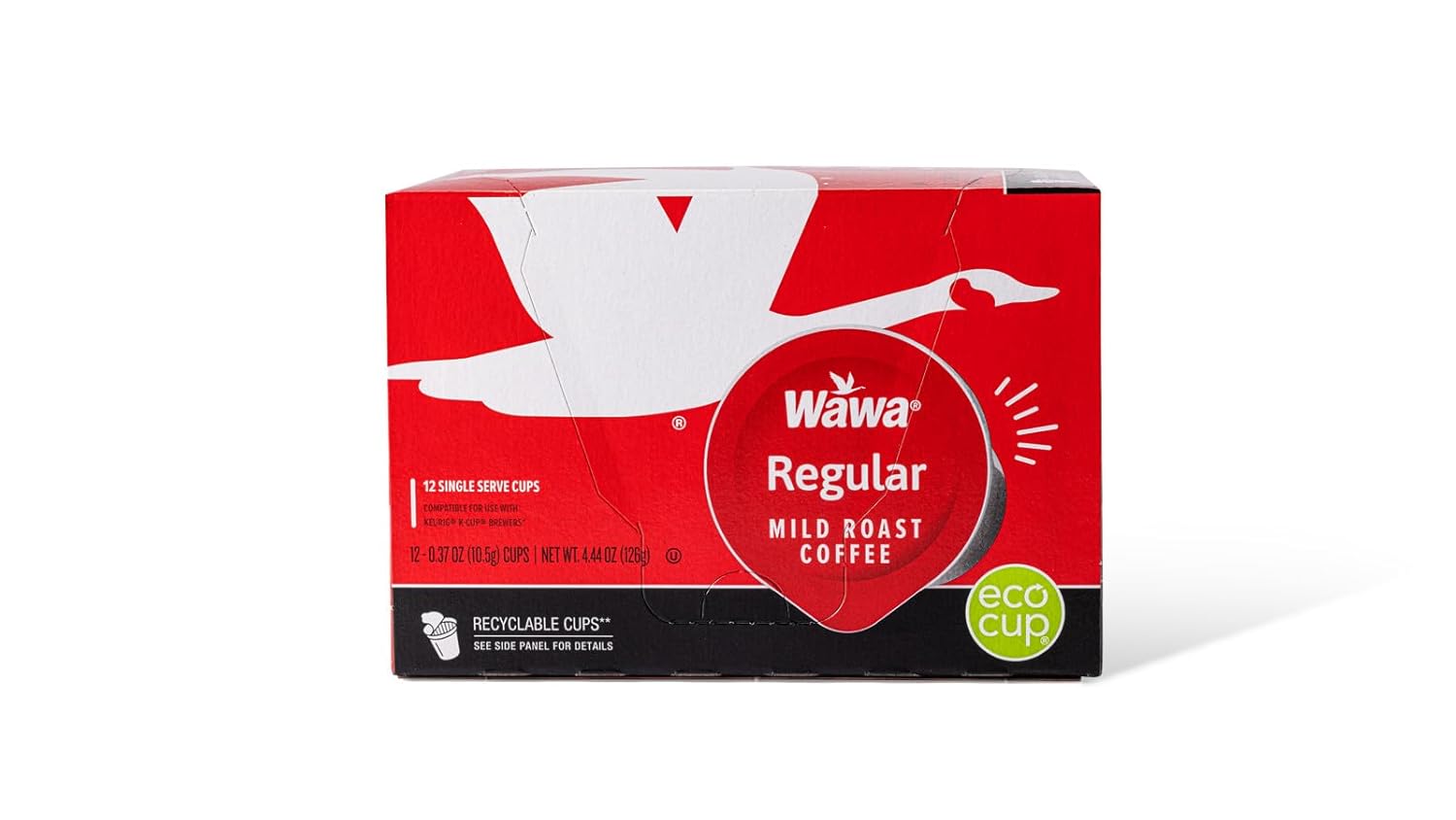 Wawa Regular Mild Roast Single Cup Coffee Pods, 1 Box (12 Count)