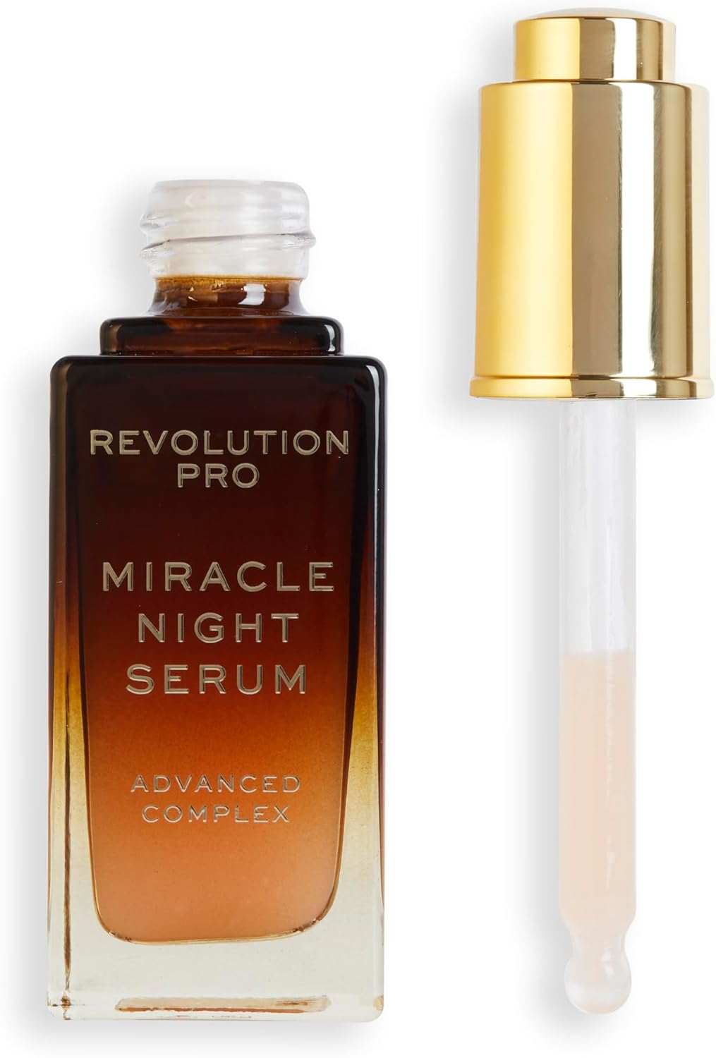 Revolution Pro, Miracle Night Rescue Serum Advanced Complex, Overnight Face Serum, Smooths And Plumps Skin, 30 Ml