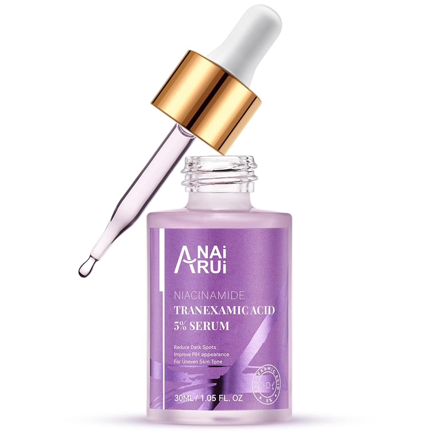 Anai Rui 5% Tranexamic Acid Serum With Niacinamide,Kojic Acid, Arbutin,For Uneven Skin Tone 1.69 Fl.Oz/50 Ml