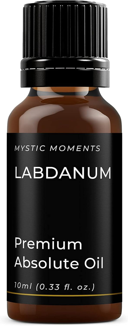 Mystic Moments | Labdanum Absolute Oil 10ml (Cistus Ladanifer) Pure & Natural Absolute Oil for Skincare, Perfumery & Aromatherapy