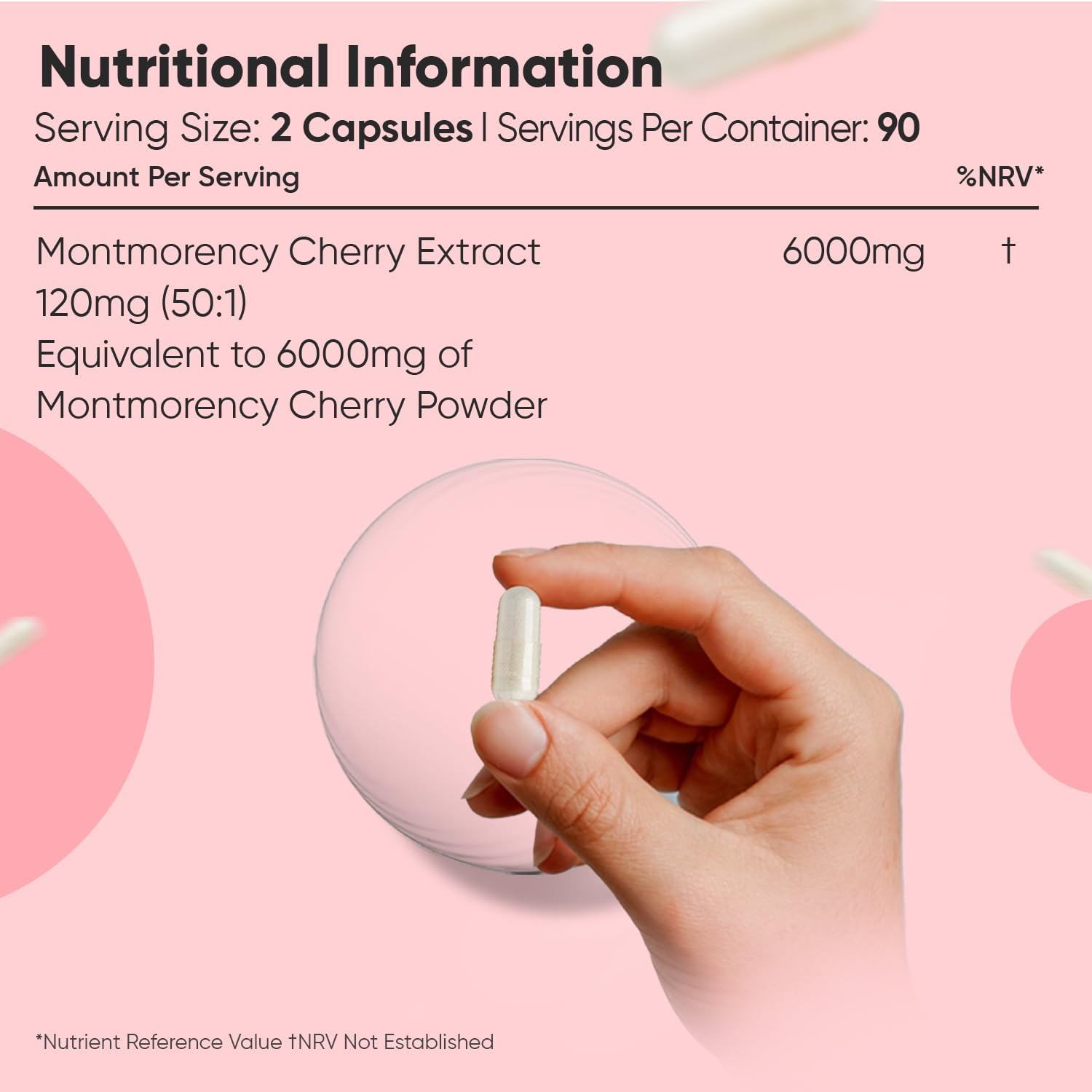 Montmorency Cherry Capsules 6000mg - 180 Tart Cherry Capsules - 3 Months Supply - Supplement - Non-GMO & Gluten-Free - Vegan-Friendly - for Men : Amazon.co.uk: Health & Personal Care