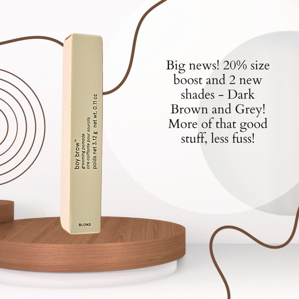 Glossier Boy Brow Volumizing Eyebrow Gel-Pomade - Blond - Light-Medium Blond : Beauty & Personal Care