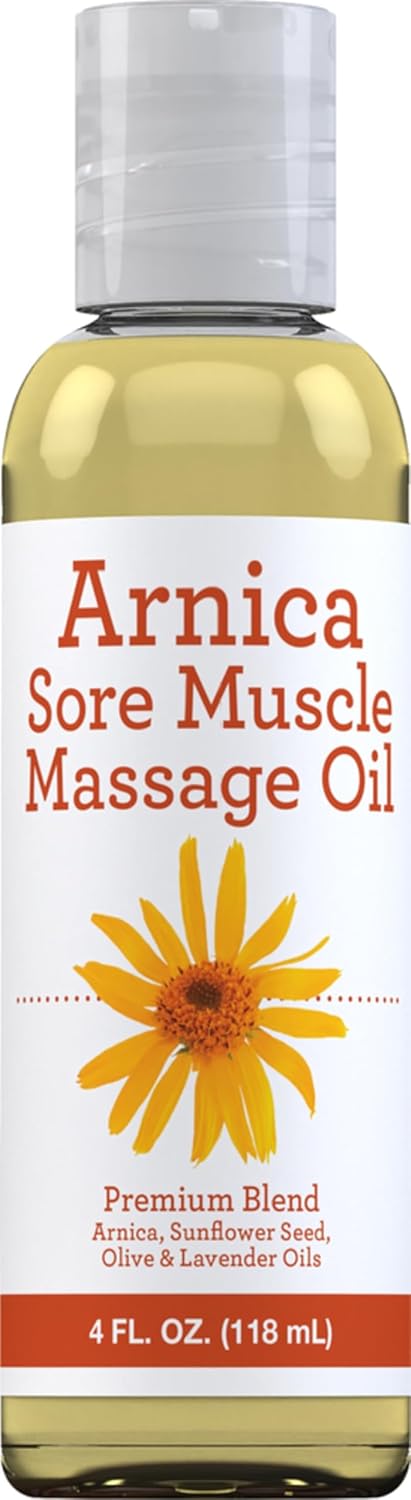 Piping Rock Arnica Massage Oil | 4 fl oz | Great for Sore Muscles | Premium Blend