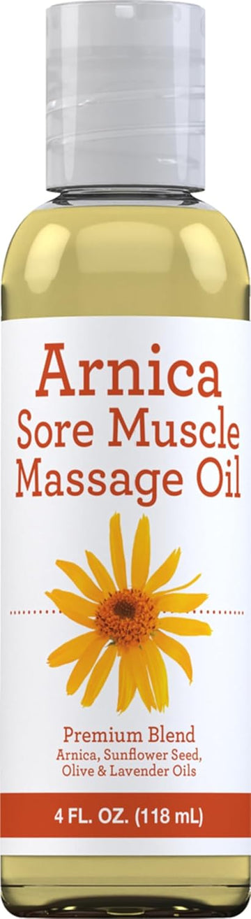 Piping Rock Arnica Massage Oil | 4 fl oz | Great for Sore Muscles | Premium Blend