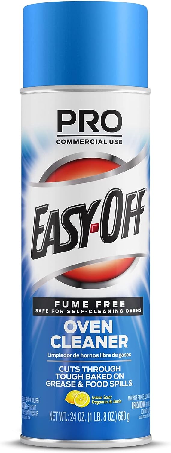 Easy-Off Fume Free Oven Cleaner Spray, Lemon, 24oz, Removes Grease