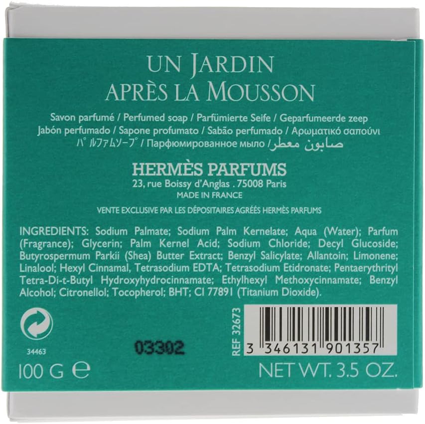 Un Jardin Apres La Mousson By Hermes 01 Scented Soap 100G