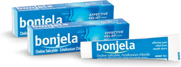 Bonjela Adult Gel, 15g X 2, 30g Total, Oral Gel, Mouth Ulcer, Gum Pain Relief, Antiseptic, Cold Sore, Dental Gel, Protects Mouth, Effective Pain Relief, Cold Sores, Medication