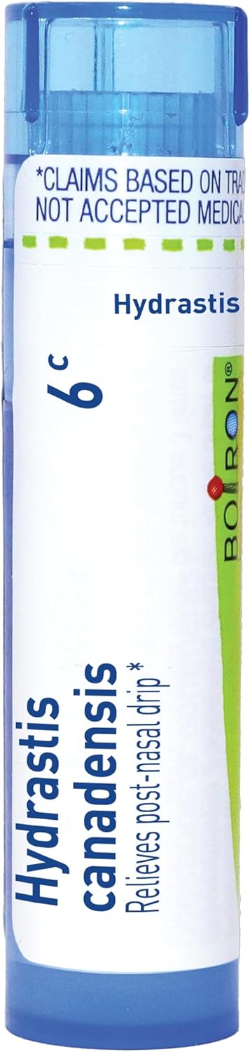 Boiron Hydrastis Canadensis 6C Homeopathic Medicine For Postnasal Drip - 80 Pellets
