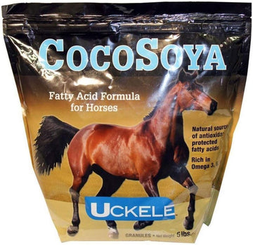 Uckele CocoSoya Granular Horse Supplement - Omega Fatty Acid Supplement for Horses - Equine Vitamin & Mineral Supplement - 5lb : Pet Supplies