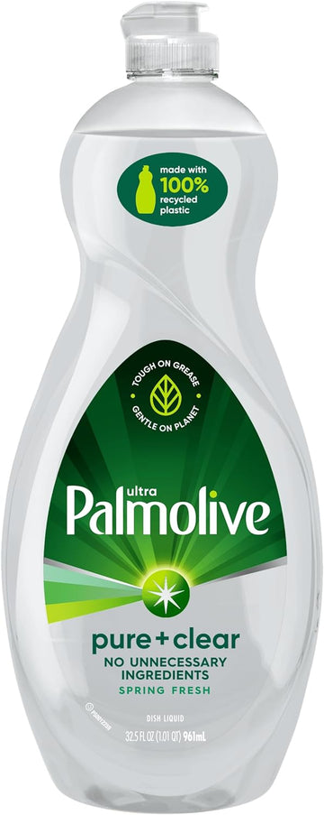 Palmolive Ultra Liquid Dish Soap, Pure and Clear, 32.5 Fl Oz