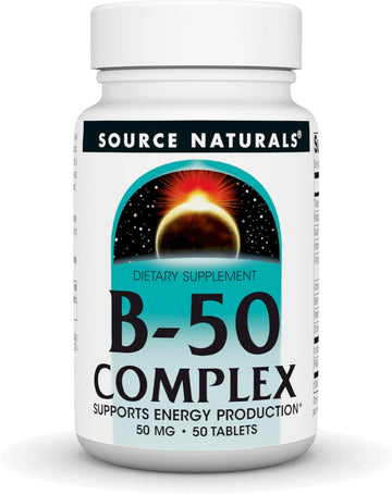 Source Naturals B-50 Complex, Supports Energy Production* - 50 Tablets