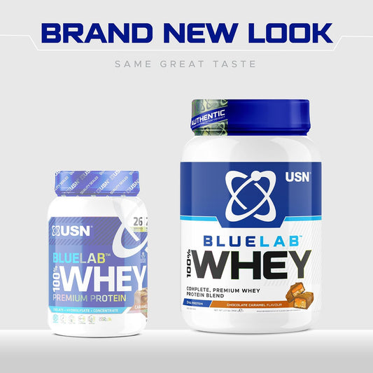 Usn Blue Lab Whey Protein Powder: Caramel Popcorn - Whey Protein 908G - Post-Workout - Whey Isolate - Muscle Building Powder Supplement With Added Bcaas