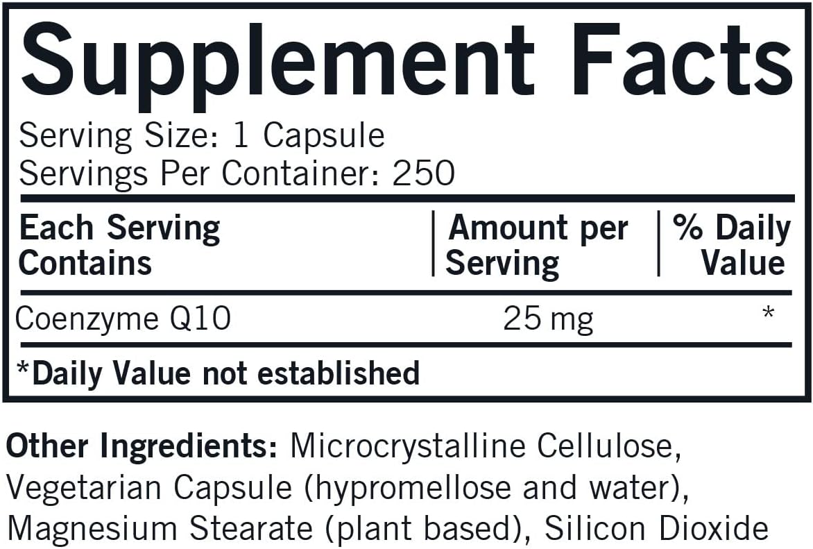 Kirkman Coenzyme Q10-25 Mg - 250 Capsules