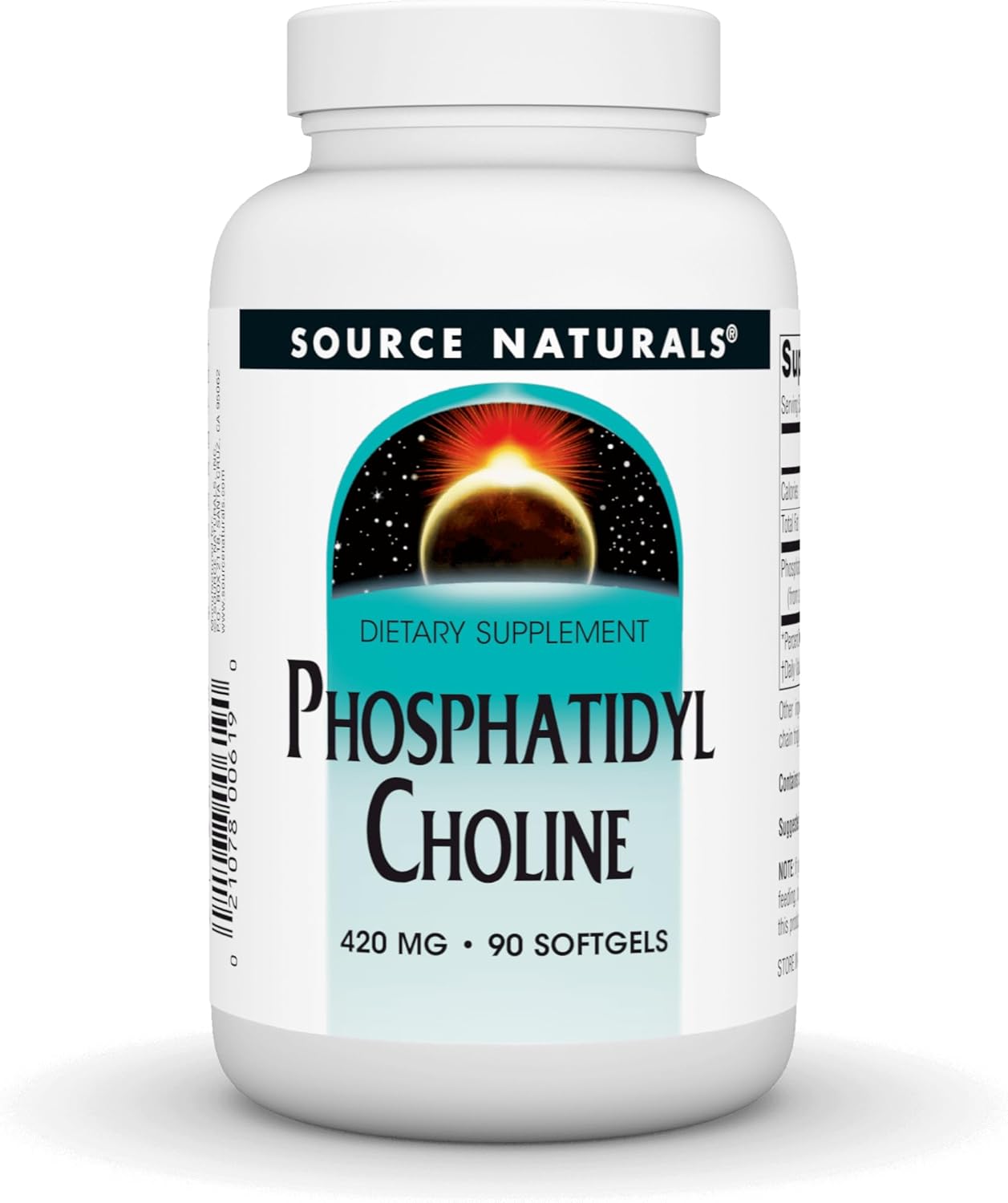 Source Naturals Phosphatidyl Choline, In Lecithin 420 Mg Dietary Supplement - 90 Softgels