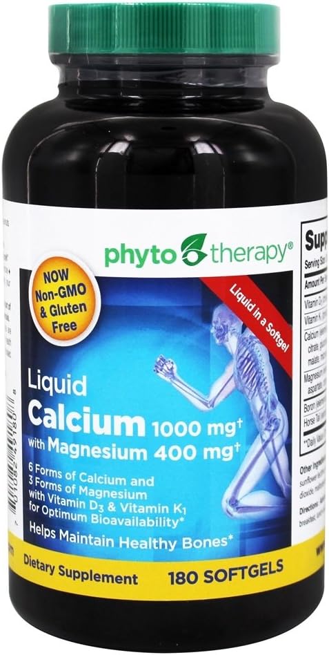 Phytotherapy Rx Calcium Liquid Softgel - 180 Per Pack - 1 Each. : Health & Household