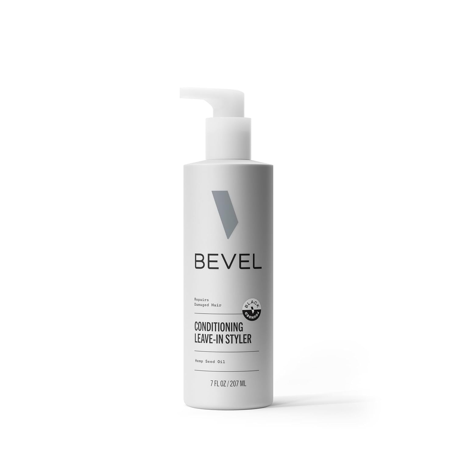 Bevel Leave In Conditioner For Men - Curly Hair Conditioner With Hemp Seed Oil And Biotin, Detangles Moisturizes And Strengthens Hair, 7 Oz
