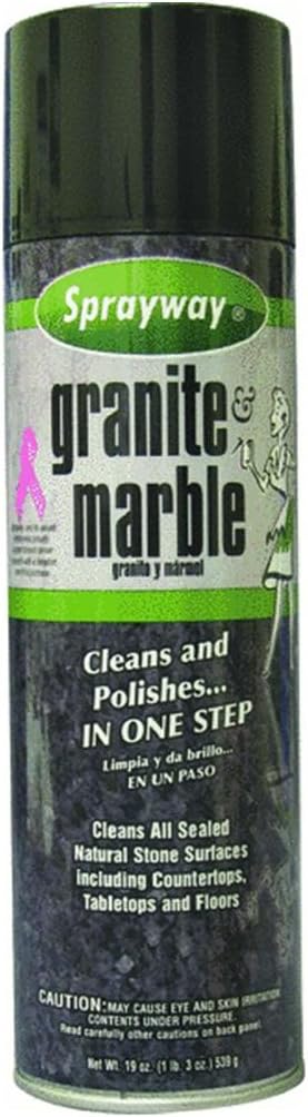 Sprayway SW702R Aerosol Granite & Marble Spray, 19 oz : Health & Household