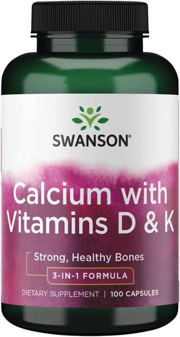 Swanson Tricalcium Complex With Vitamins D & K 100 Capsules