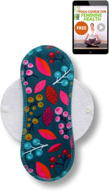 Cloth Pads Menstrual Light Flow; (Single S) Organic Cotton Reusable Pads Menstrual Made in EU; Small Reusable Period Pads; Reusable Sanitary Pads for Women & Teens; Washable Pads Menstrual