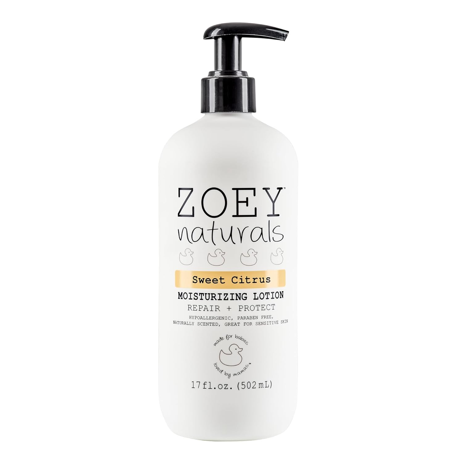 Zoey Naturals Fragrance-Free Baby & Toddler Lotion – Hypoallergenic, Vegan, Gentle Moisturizer For Sensitive Skin – Non-Greasy, Paraben & Phthalate Free – 9.65 Oz