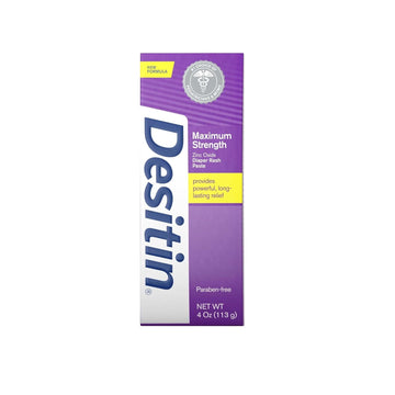 Desitin Maximum Strength Zinc Oxide Diaper Rash Paste, 4 Ounce (Pack of 3)