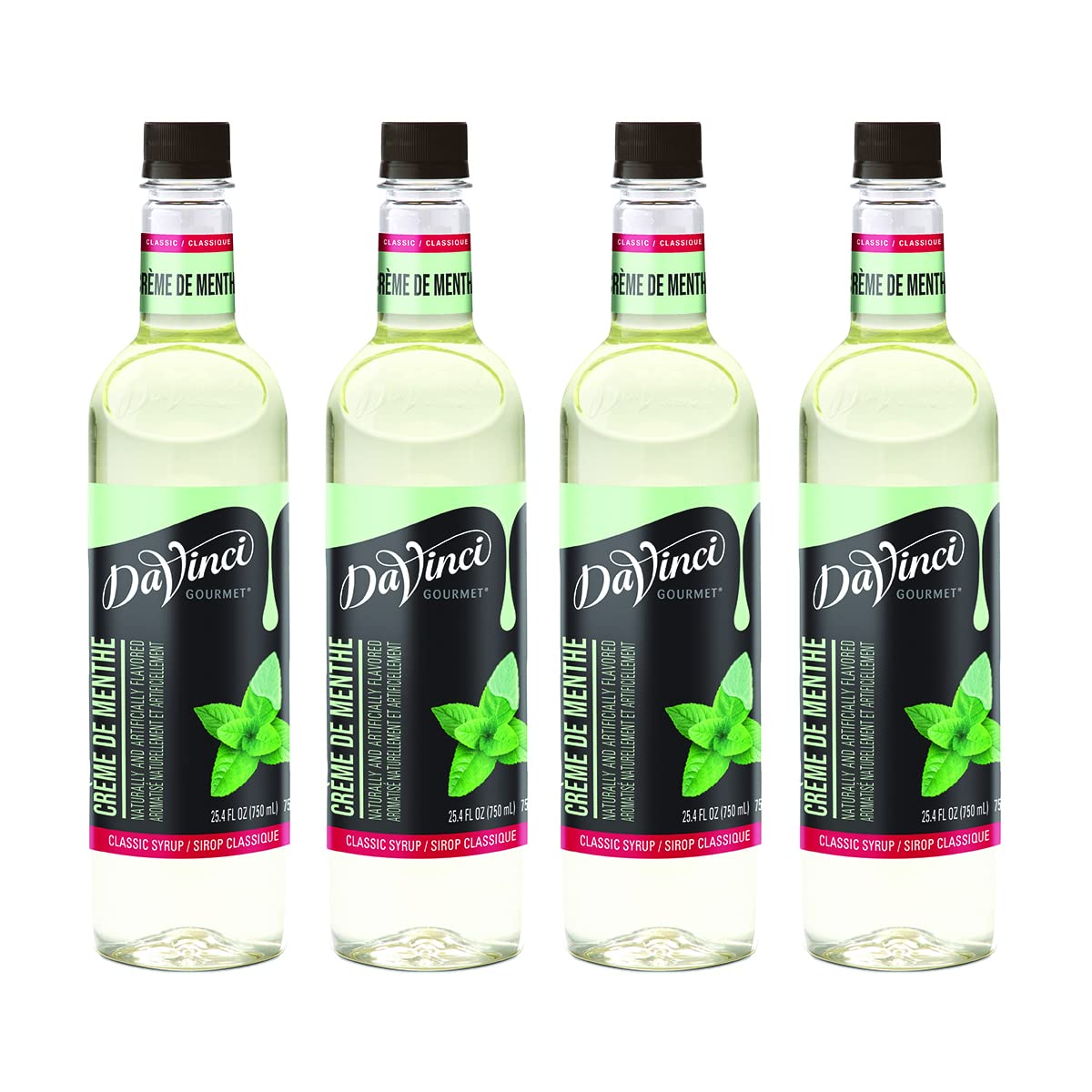 Davinci Gourmet Classic Crème De Menthe Syrup, 25.4 Fluid Ounce (Pack Of 4)