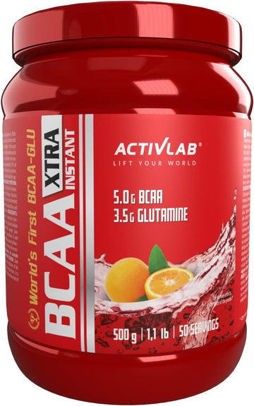 Activlab Bcaa Xtra Instant 500 G (Orange) – Amino Acids For Muscle Recovery, Endurance, And Performance – Gym, Bodybuilders And Fitness