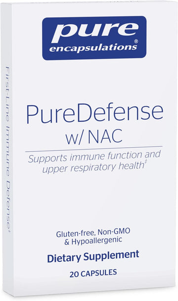 Pure Encapsulations Puredefense With Nac | Enhances First-Line Immune Defense And Upper Respiratory Health | 20 Capsules