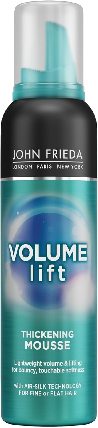 John Frieda Volume Lift Thickening Mousse 200 Ml, Volumising Mousse Thin Hair (Pack Of 2)