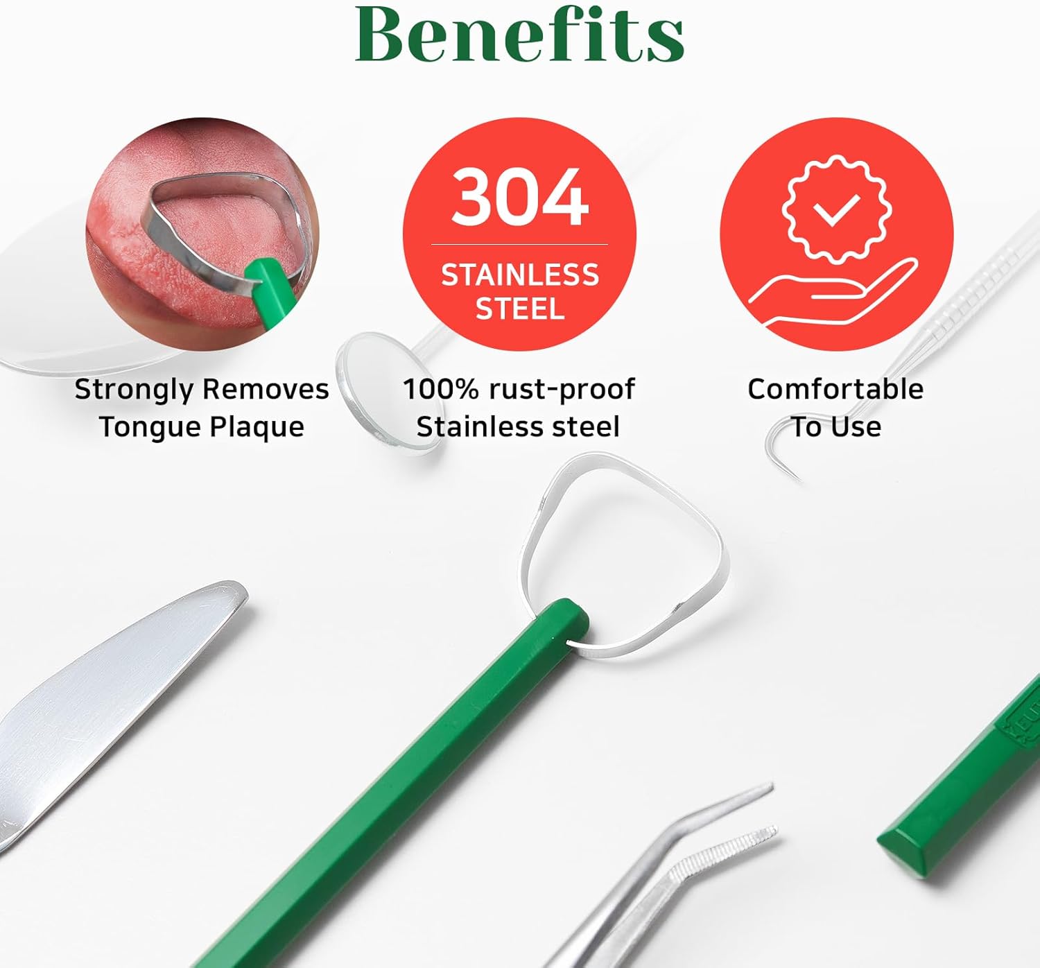 Euthymol Tongue Cleaner – Stainless Steel, 14° Neck Angle for Enhanced Tongue Cleaning, Minimizes Gag Reflex, Helps Reduce Bad Breath, 12-Hour Fresh Breath, Easy to Use – 1 Pack : Amazon.co.uk: Health & Personal Care