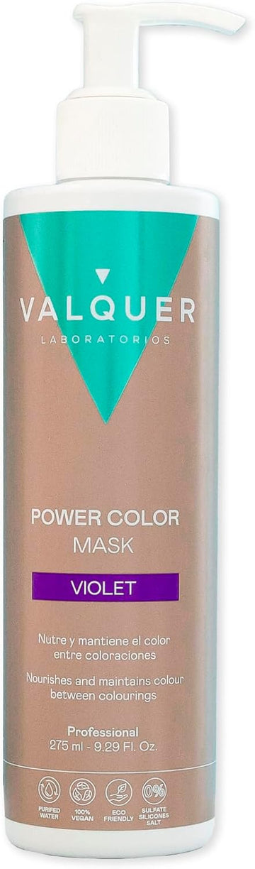 V?Quer Professional Power Color Mask Dyed Hair Vegan And Sulfate (Violet) Hair Colour Enhancer - 275Ml