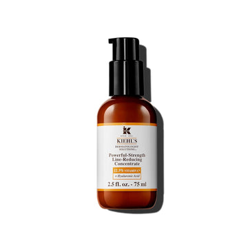 Kiehl'S Powerful-Strength 12.5% Vitamin C Serum, Line-Reducing Concentrate For Face, Boosts Radiance & Firmness, Smooths & Plumps Skin, With Hyaluronic Acid, Dermatologist-Tested, Paraben-Free