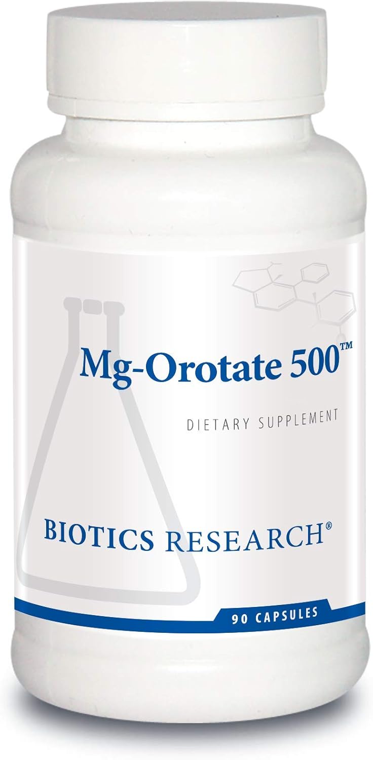 Biotics Research Mg Orotate 500 Magnesium Orotate Form, Cardiovascular Support, Heart Health, Overall Relaxation Response, Improves Sleep And Muscle Relaxation. 90 Capsules