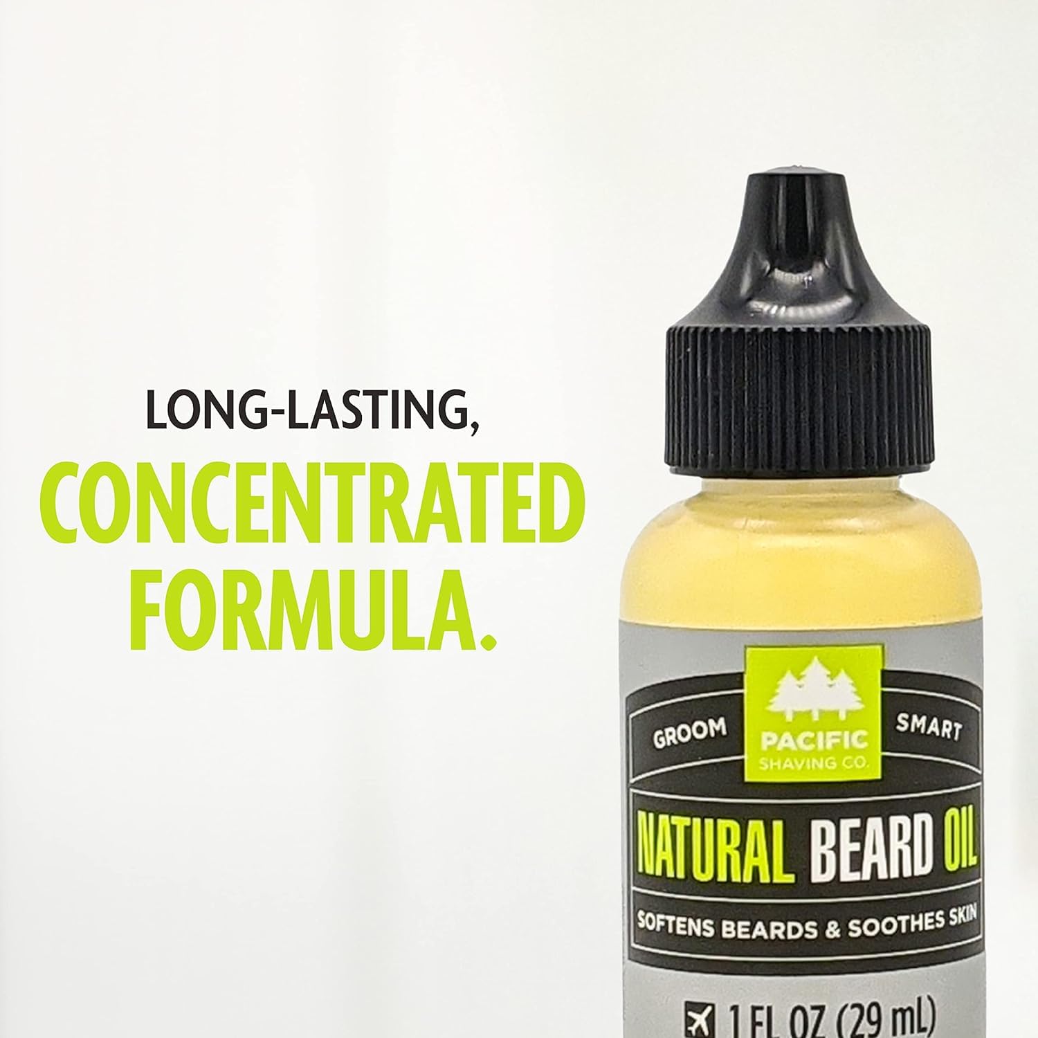 Pacific Shaving Company Natural Beard Oil 1 oz (Pack of 2) : Beauty & Personal Care