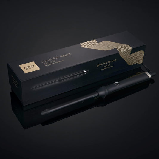 Ghd Curve Thin Wand Hair Curler – Narrowest Wand, Creates Tight & Defined Curls, Ceramic Barrel, Lightweight, Results Last Up To 24H, Effortless Styling, No Extreme Heat - For All Hair Types (Uk Plug)