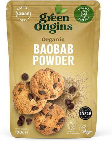 Green Origins Organic Baobab Powder 100G