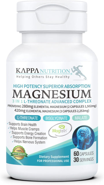 Magnesium L-Threonate (60 Capsules (Package of 1)