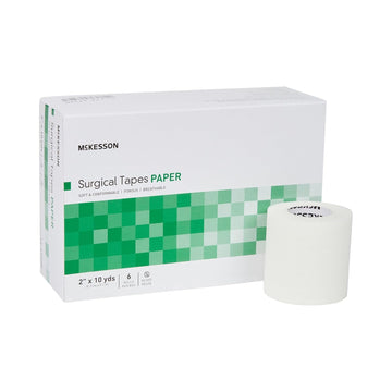 Mckesson Surgical Tape, Non-Sterile, Paper, Air And Moisture Permeable, 2 In X 10 Yds, 72 Count