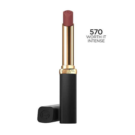 L’Oréal Paris Colour Riche Intense Volume Matte Lipstick, Lip Makeup Infused With Hyaluronic Acid For Up To 16Hr Wear, Worth It Intense, 0.06 Oz