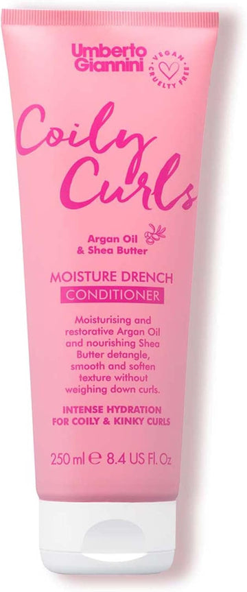Umberto Giannini Coily Curls Moisturizing Conditioner Sulphate Free - Vegan & Cruelty Free Conditioner For Curly Hair, 250 Ml